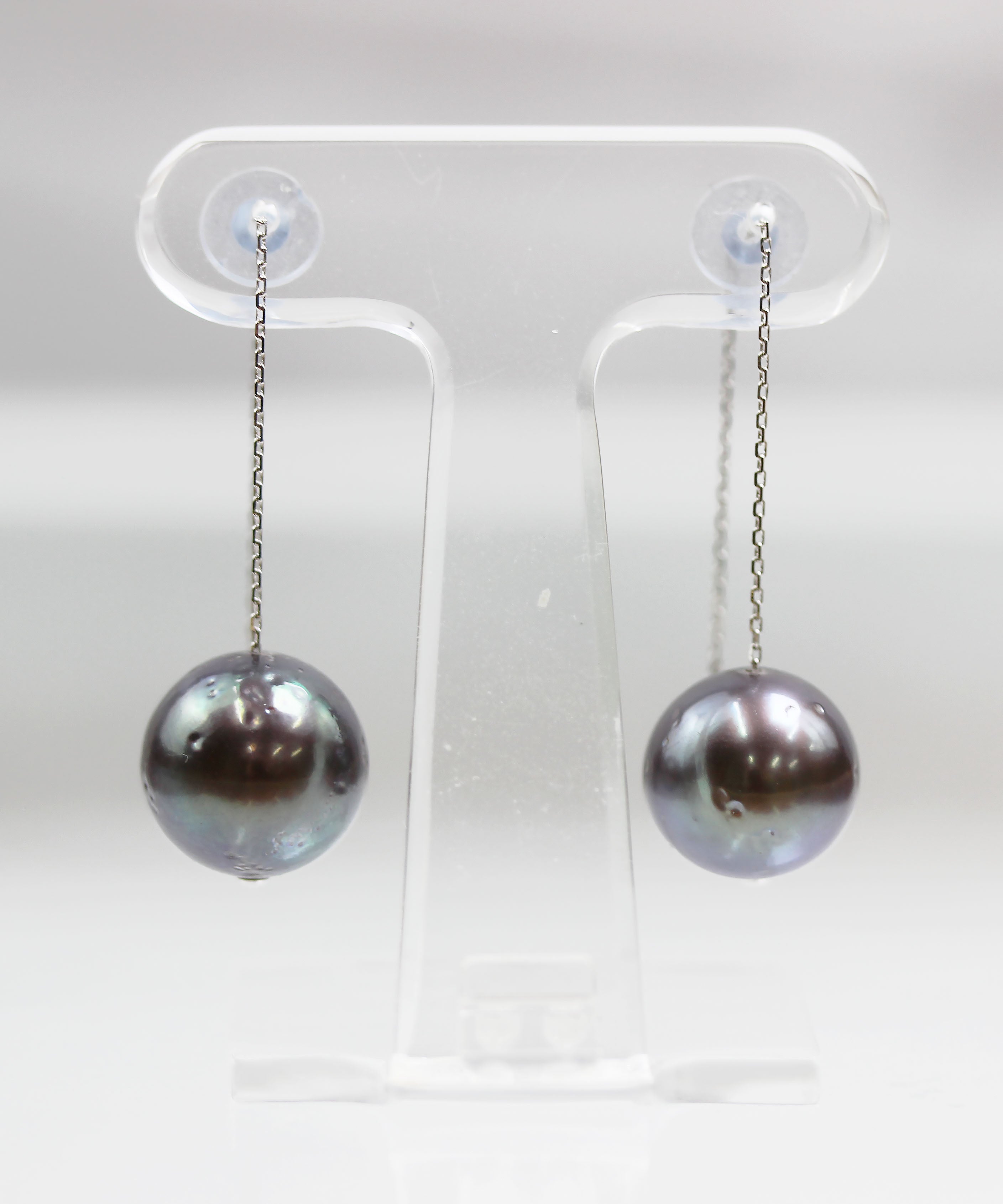 K18WG【2.0ct】ダイヤモンド中折れフープピアス【20mm】